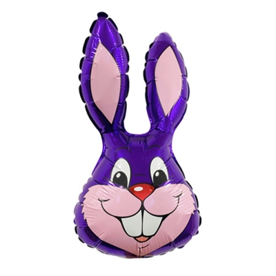 14" MINI RABBIT HEAD PURPLE