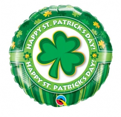 QUALATEX 18" ROUND HAPPY ST. PATRICK'S DAY! BALLOON