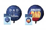 FATHER'S DAY 18" ROUND FOIL BALLOON