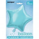SOLID STAR FOIL BALLOON 20" BABY BLUE