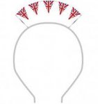 KING CORONATION UNION JACK BUNTING HEADBAND