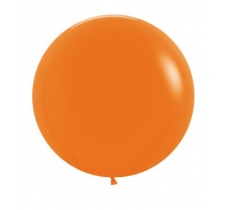 Fashion Colour Orange 24" Latex Balloons 60cm 3 Pack
