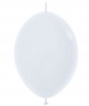 Fashion Colour Solid White Latex Balloons 12" 50 Pack