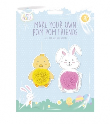 Make Your Own Easter Pom Pom Friends 2pk