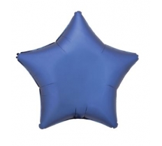 Amscan Silk Lustre Azure Blue Star Standard Foil Balloons LOONS