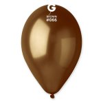 GEMAR 13" PK50 LATEX BALLOONS METALLIC BROWN #066