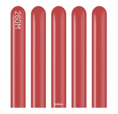 Kalisan 260 Modelling Standard Deep Red Balloon 100pc