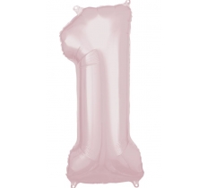 1St Birthday Pink 33" Foil Balloon