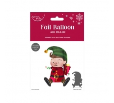 Christmas Elf Sitting Foil Balloon 47X48Cm