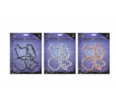 Halloween Plastic Cookie Cutters 4pk