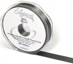 Eleganza Double Faced Satin 15mm x 20m Graphite No.91