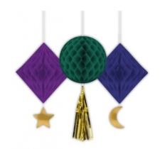 Eid Honeycomb Decorations - 6PKG