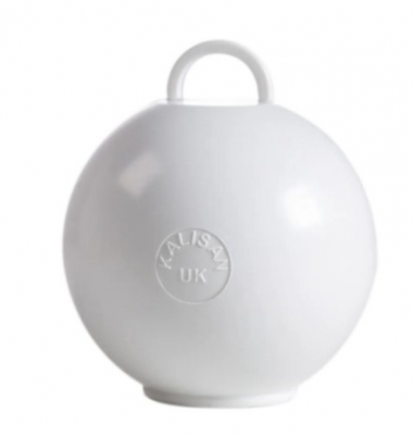 25 x White Round Balloon Weight 75g