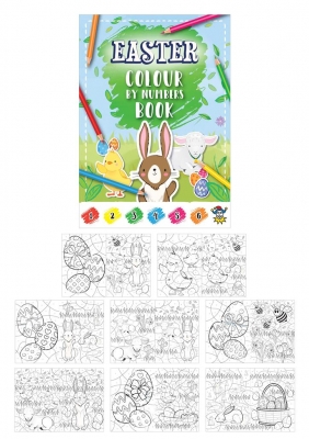 EASTER FUN BOOK COLOUR BY NUMBERS 10.5CM X 48 ( 10P EACH )