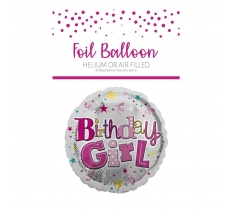 BIRTHDAY GIRL FOIL BALLOON