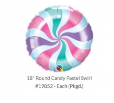 Pastel 18" Candy Swirl Balloon