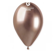 GEMAR 13" PK50 LATEX BALLOONS SHINY ROSE GOLD #096
