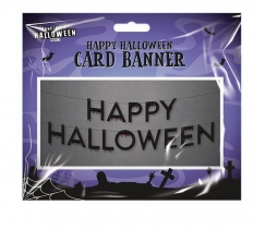 HAPPY HALLOWEEN CARD BANNER 1M