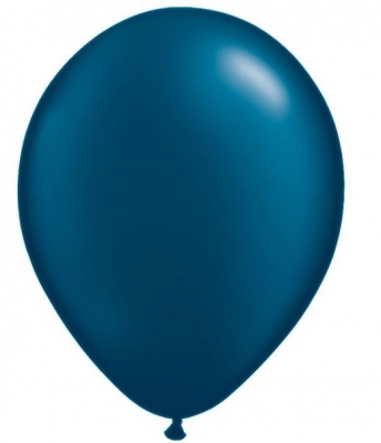 Qualatex 5" Round Pearl Midnight Blue Latex Balloons 100Ct