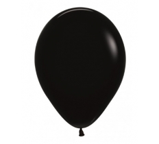 Sempertex 12" fashion Black Latex Balloons 12 Pack