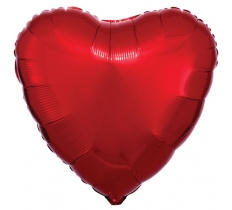 Amscan Metallic Red Heart Standard Pack aged Foil BalloonLOON