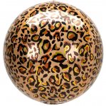 Animalz Leopard Print Orbz Foil Balloons G20