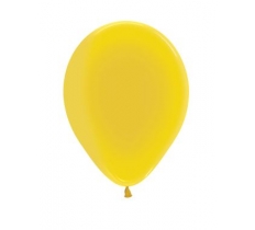 Crystal Solid Yellow 320 5" Latex Balloons 13cm - 100 PackC