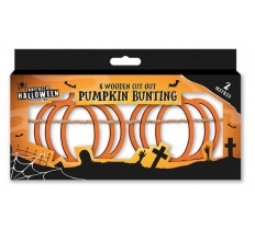 Halloween Wooden Cut Out Pumpkin Bunting