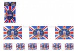 UNION JACK FLAG RAYON BUNTING 30 X 20CM 12 FLAGS