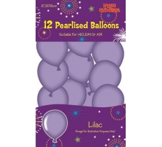 Pearl Lilac Balloons 12 Pack