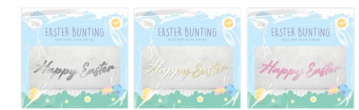 Foil Easter Bunting 1.5M