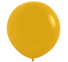 Fashion Colour Mustard Latex Balloons 24"/60cm - 3 Pack