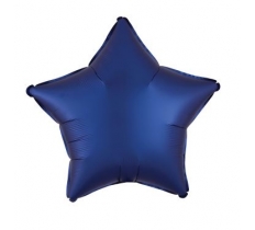 Amscan Silk Lustre Navy Blue Star Standard Foil Balloons