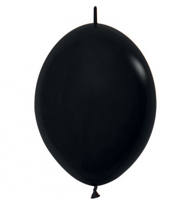Fashion Colour Solid Black 080 Latex Balloons 12" 50 Pack