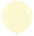 Sempertex 24" Pastel Matt Yellow Latex Balloons 3 Pack