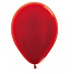 Sempertex 12" Metallic Red Latex Balloons 50 Pack