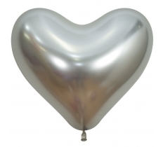 Reflex Silver 14" Heart 50 Pack
