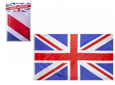 KING CORONATION UNION JACK RAYON FLAG WITH GROMMETS 3FT X 5FT