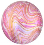 Pink Marblez Orbz Xl Packaged Foil Balloons G20