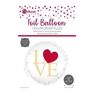 LOVE ROUND FOIL BALLOON