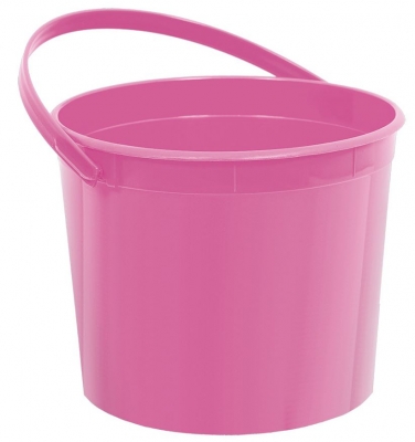 Pink Plastic Buckets 11cm x 13cm