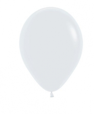 Sempertex 5" Fashion White Latex Balloons 50 Pack