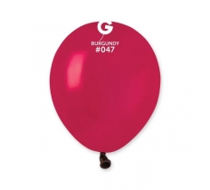 GEMAR 5" PK50 LATEX BALLOONS BURGUNDY #047