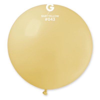 GEMAR GIANT BALLOONS BABY YELLOW 10PACK #043