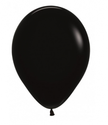 Sempertex 12" Black Latex Balloons 50 Pack