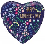 Floral Happy Mothers Day Standard Foil Balloons