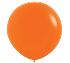 Fashion Colour Solid Orange Latex Balloons 36" 2 Pack