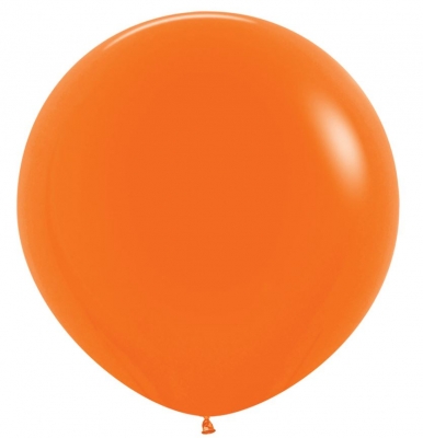Fashion Colour Solid Orange Latex Balloons 36" 2 Pack