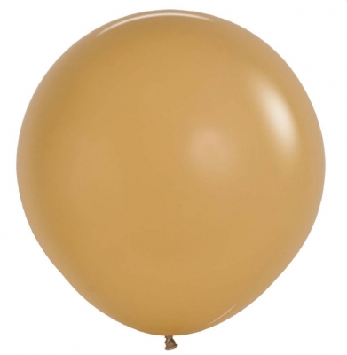 Fashion Colour Latte Latex Balloons 24"/60cm - 3 Pack
