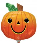 Halloween Minishape Smiley Pumpkin Balloon